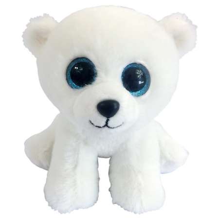 Мягкая игрушка ABTOYS Дикая природа медвежонок полярный белый 15 см