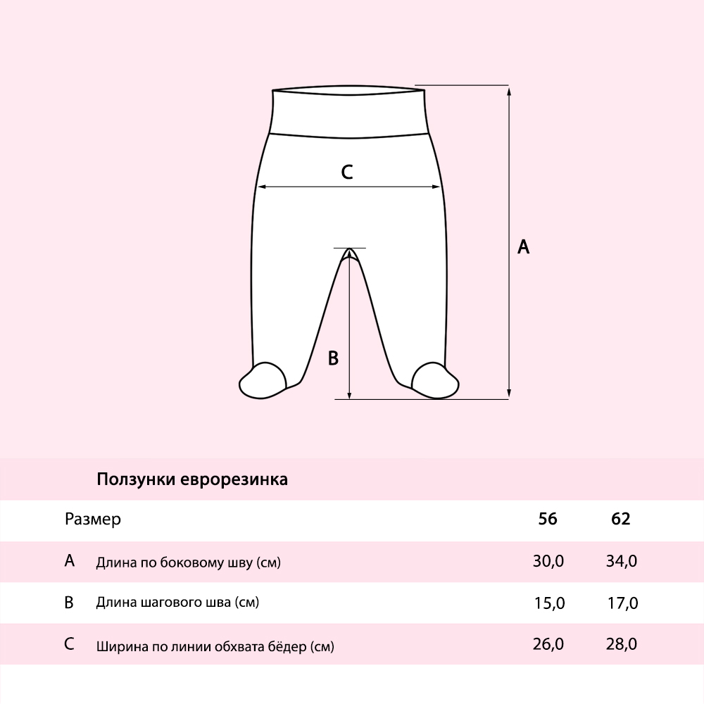 Ползунки Ивбэби 20711/розовый - фото 12