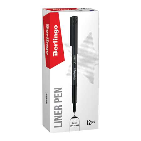 Ручка капиллярная Berlingo Liner pen черная 0.4 мм (12 шт)