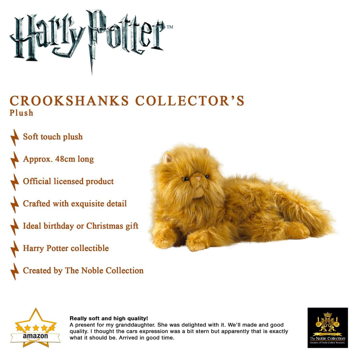 Мягкая игрушка Harry Potter Кот Живоглот 43 см - фото 7