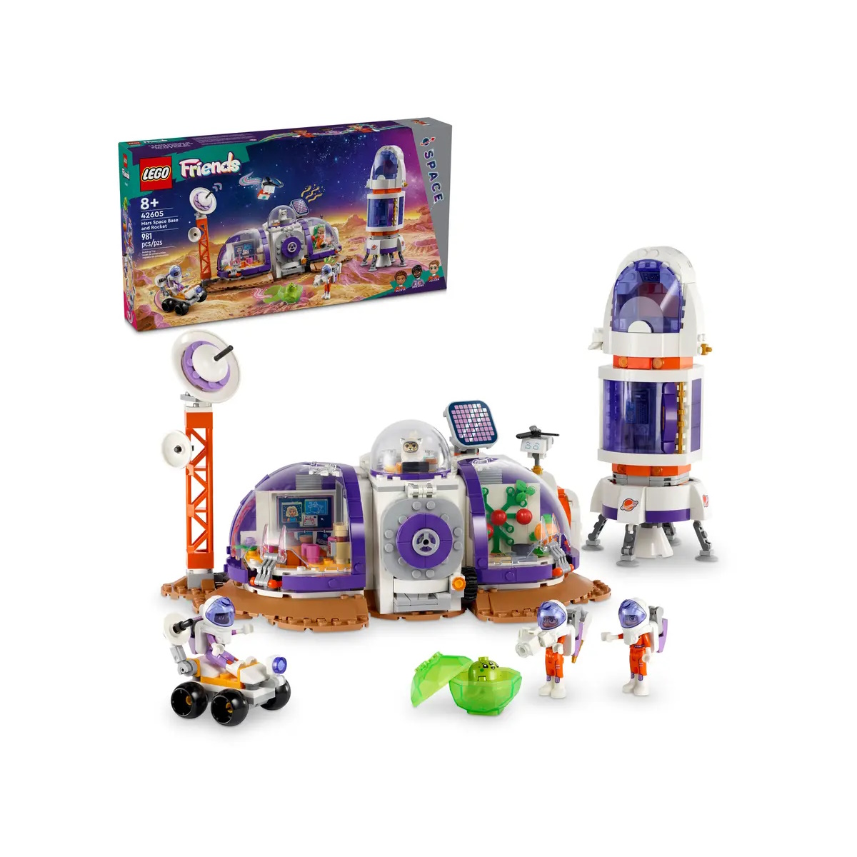 Конструктор LEGO Friends Марсианская космическая база и ракета 42605 купить  по цене 9999 ₽ в интернет-магазине Детский мир