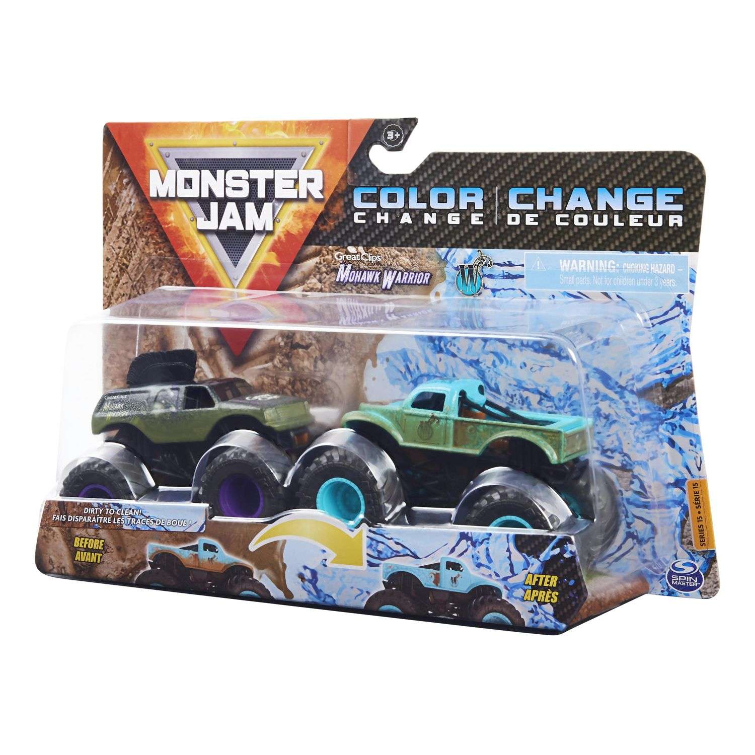 Машинки Monster Jam 1:64 Mhw Warrior V Whiplash 6044943/20129423 6044943 - фото 3