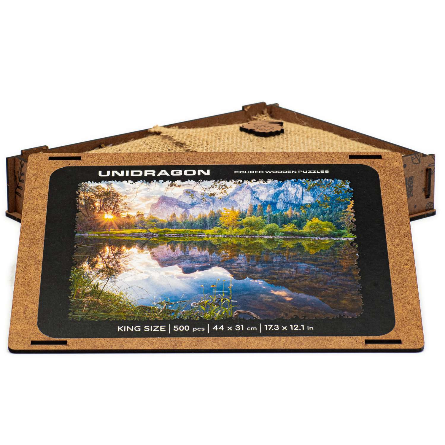 Пазл деревянный UNIDRAGON Лесное Озеро 43x30 см 500 деталей - фото 7