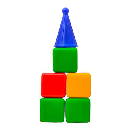 Набор кубиков КНОПА Пластмастер Башня 12шт 21088