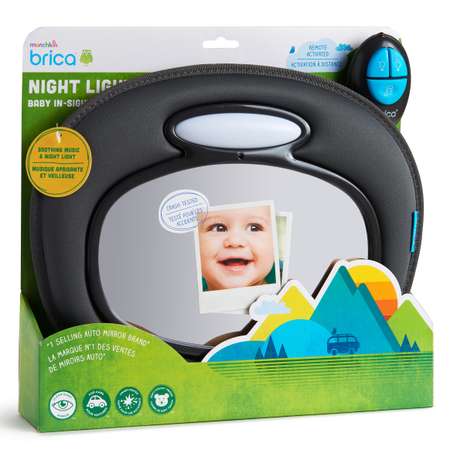 Зеркало для контроля за ребёнком Munchkin Brica Night light baby in-sight mirror музыкальное 11094