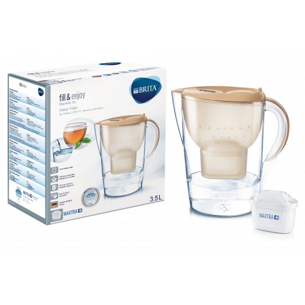 Фильтр-кувшин BRITA Marella XL MEMO MX+ капучино 3.5 1036325 - фото 1