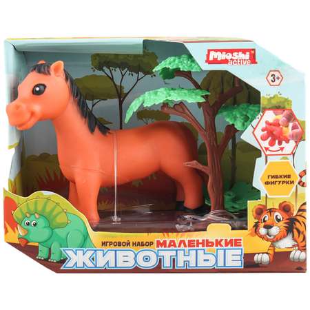 Игровой набор Mioshi Маленькие звери: Лошадка 10х8 см дерево