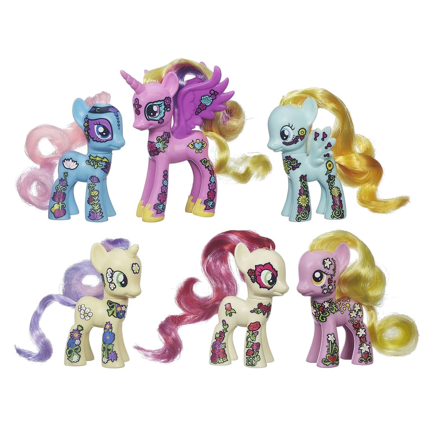 Коллекционный набор My Little Pony 6 фигурок серия Пони мания - фото 1