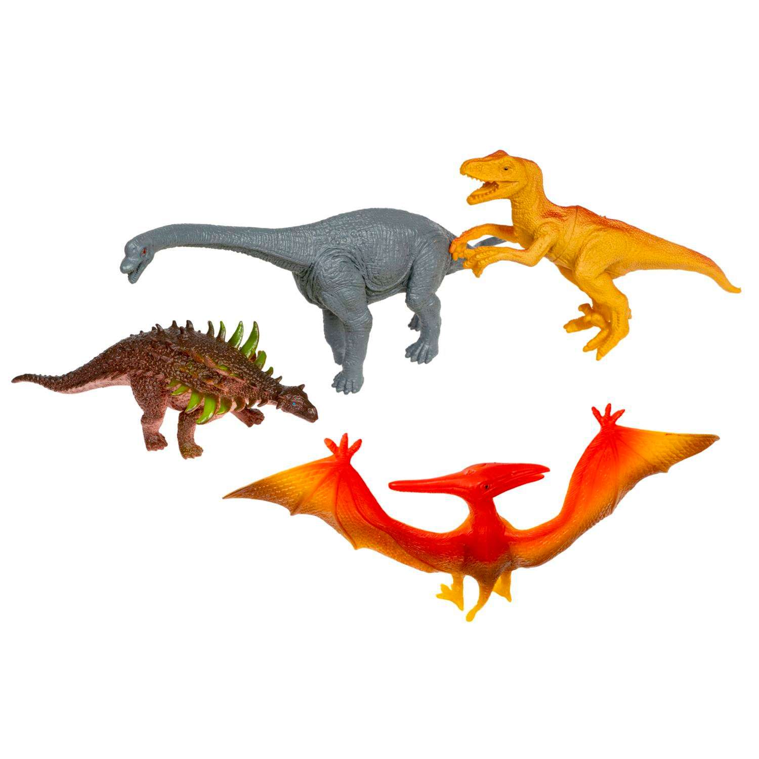 Набор животных Bondibon Динозавры Юрского периода 4шт ВВ5534 - фото 1