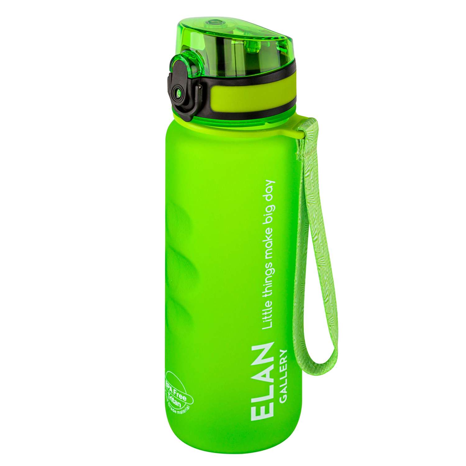 Бутылка для воды Elan Gallery 500 мл Style Matte ярко-зеленая - фото 1
