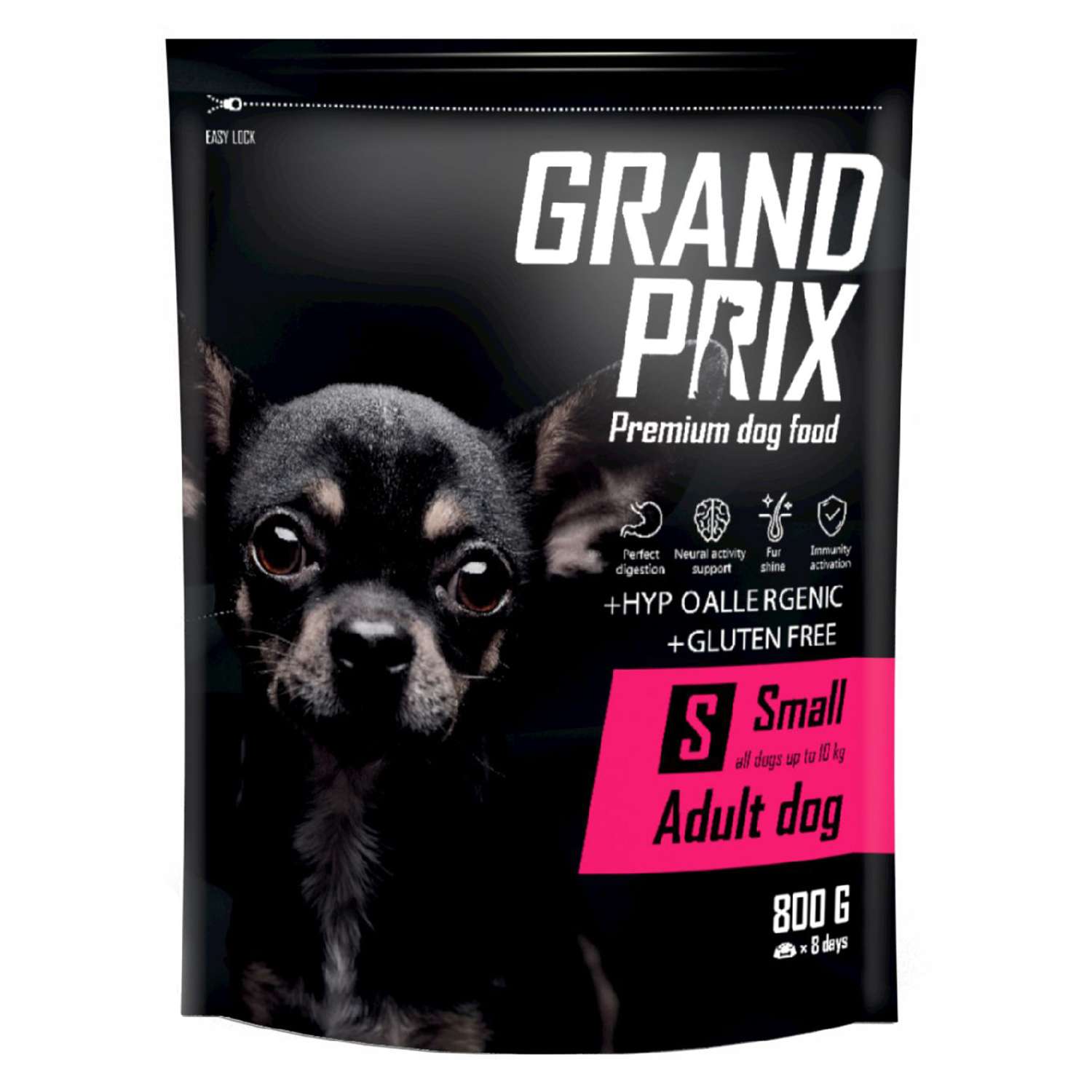 Корм для собак Grand Prix Small Adult курица 0.8кг - фото 1