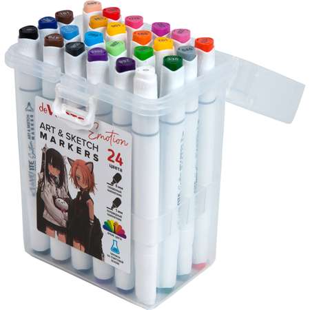 Набор маркеров deVENTE для скетчинга Emotion 24 цвета