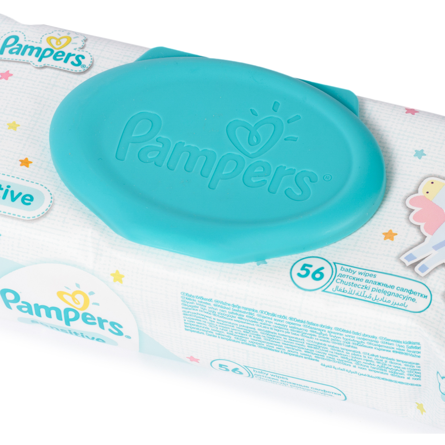 влажные Салфетки Pampers Sensitive Сменный блок 56 шт. в ассортименте - фото 15