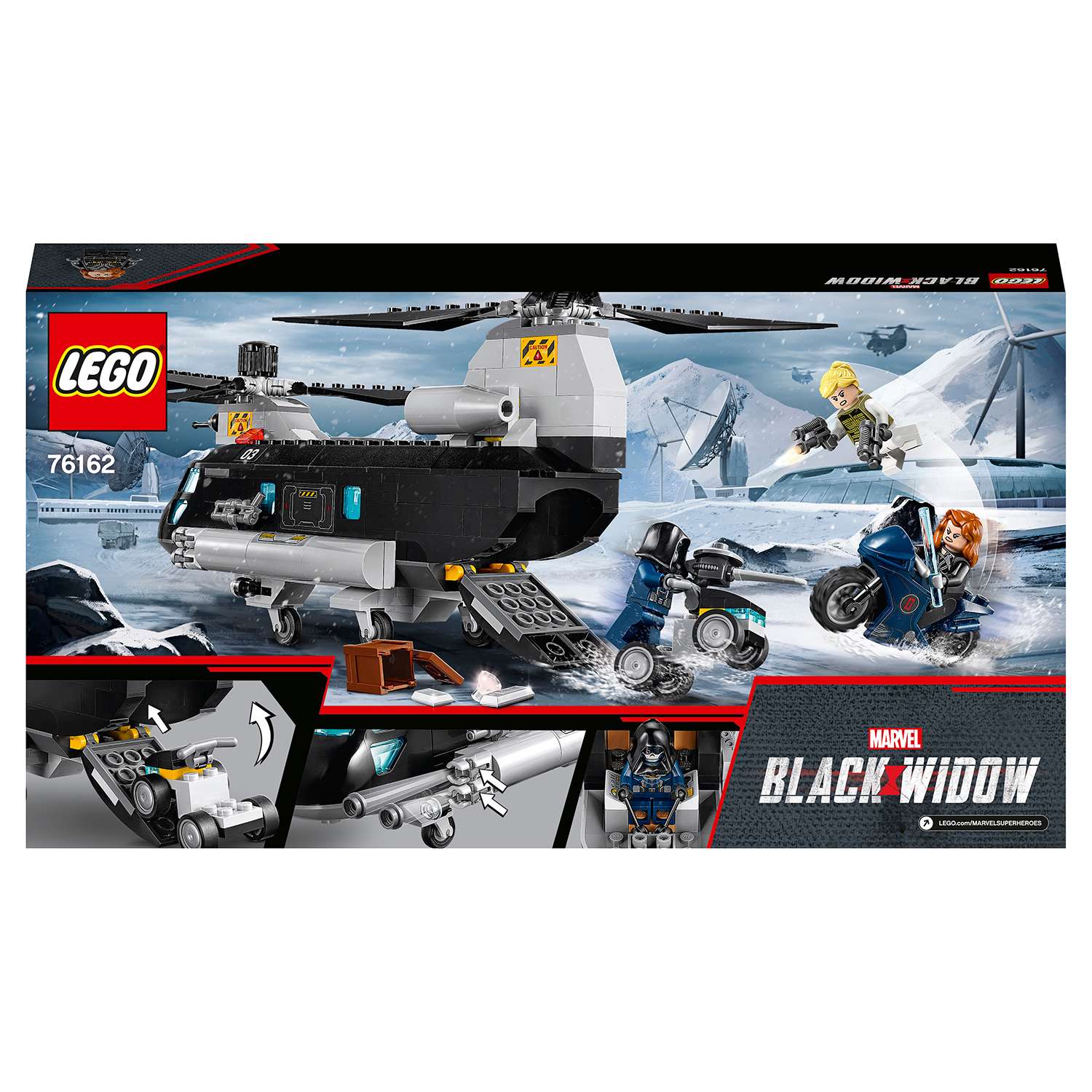 Конструктор LEGO Super Heroes Погоня на вертолёте Чёрной вдовы 76162 - фото 3