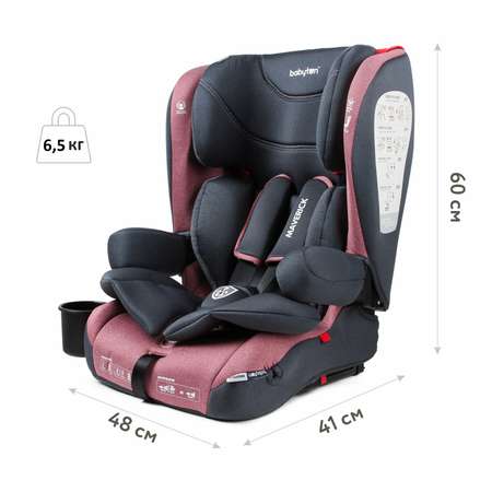 Автокресло Babyton Maverick Red Isofix 1/2/3 (9-36 кг)