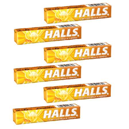 Карамель леденцовая HALLS карамель леденцовая со вкусом меда и лимона 6 шт по 25 г