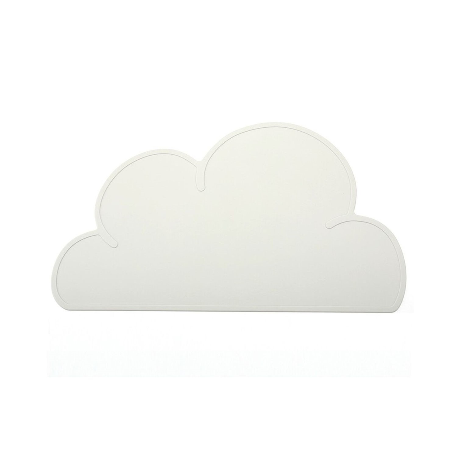 Силиконовая салфетка-мат Keyprods под тарелку Облако 48×27 см белая - фото 1