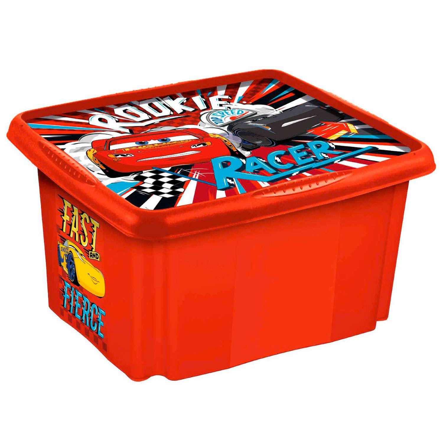 Ящик для игрушек Keeeper deco-box paulina cars 24 л - фото 1