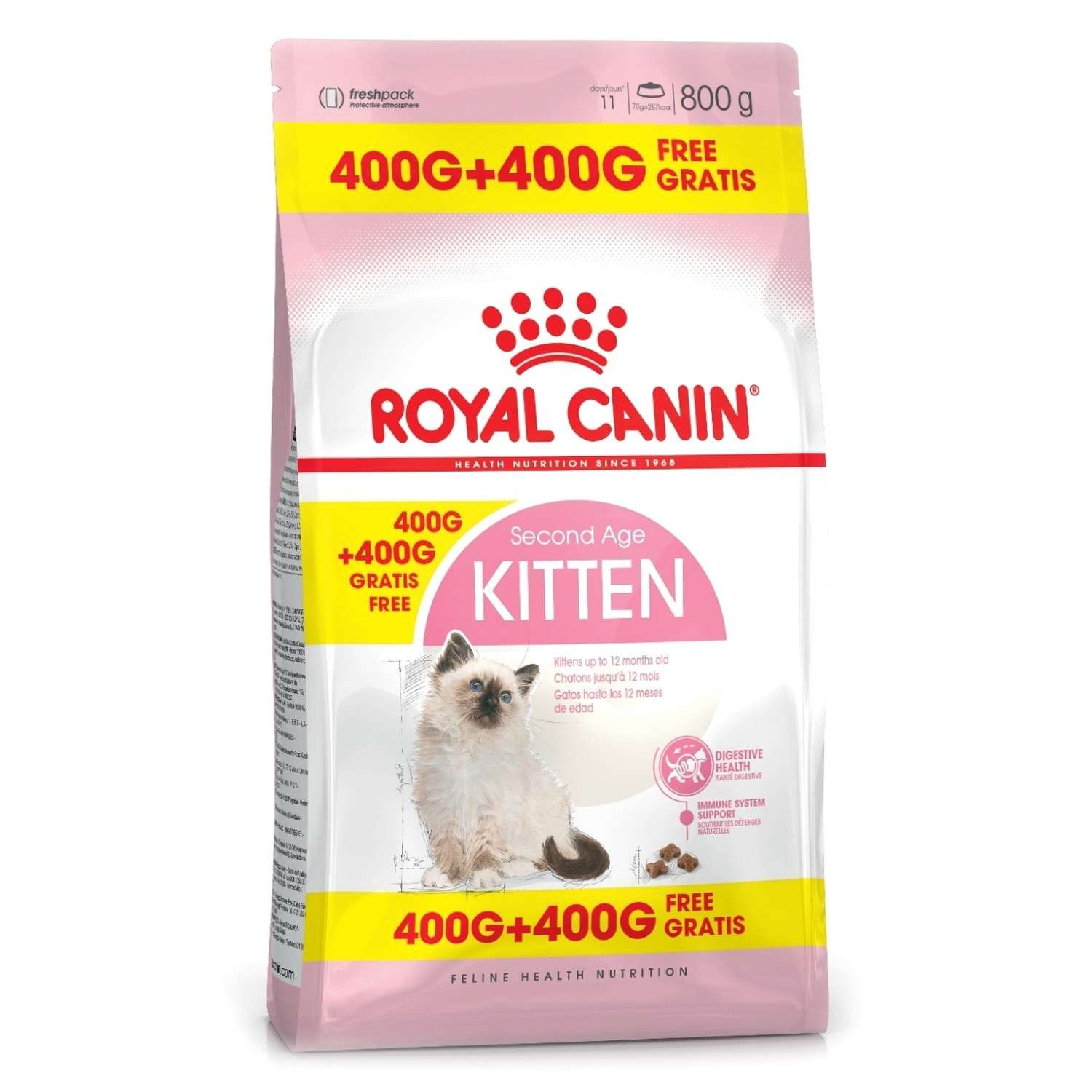 Корм сухой для котят ROYAL CANIN Kitten 400+400г - фото 1