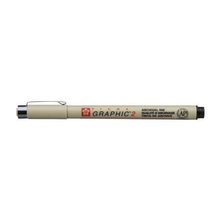 Ручка капиллярная Sakura Pigma Graphic 2 цвет чернил: черный