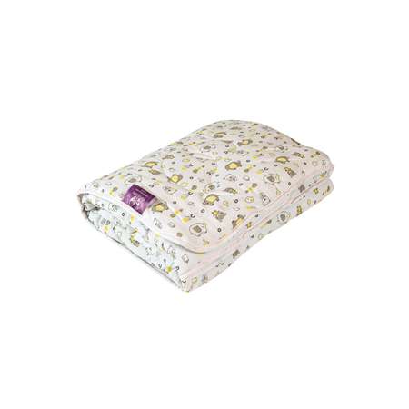 Комплект одеяло и подушка KUPU-KUPU Li-Ly Лебяжий пух трикотаж слоник/мишка