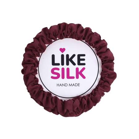 Резинка для волос LIKE SILK №1 шёлк ARMANI винный