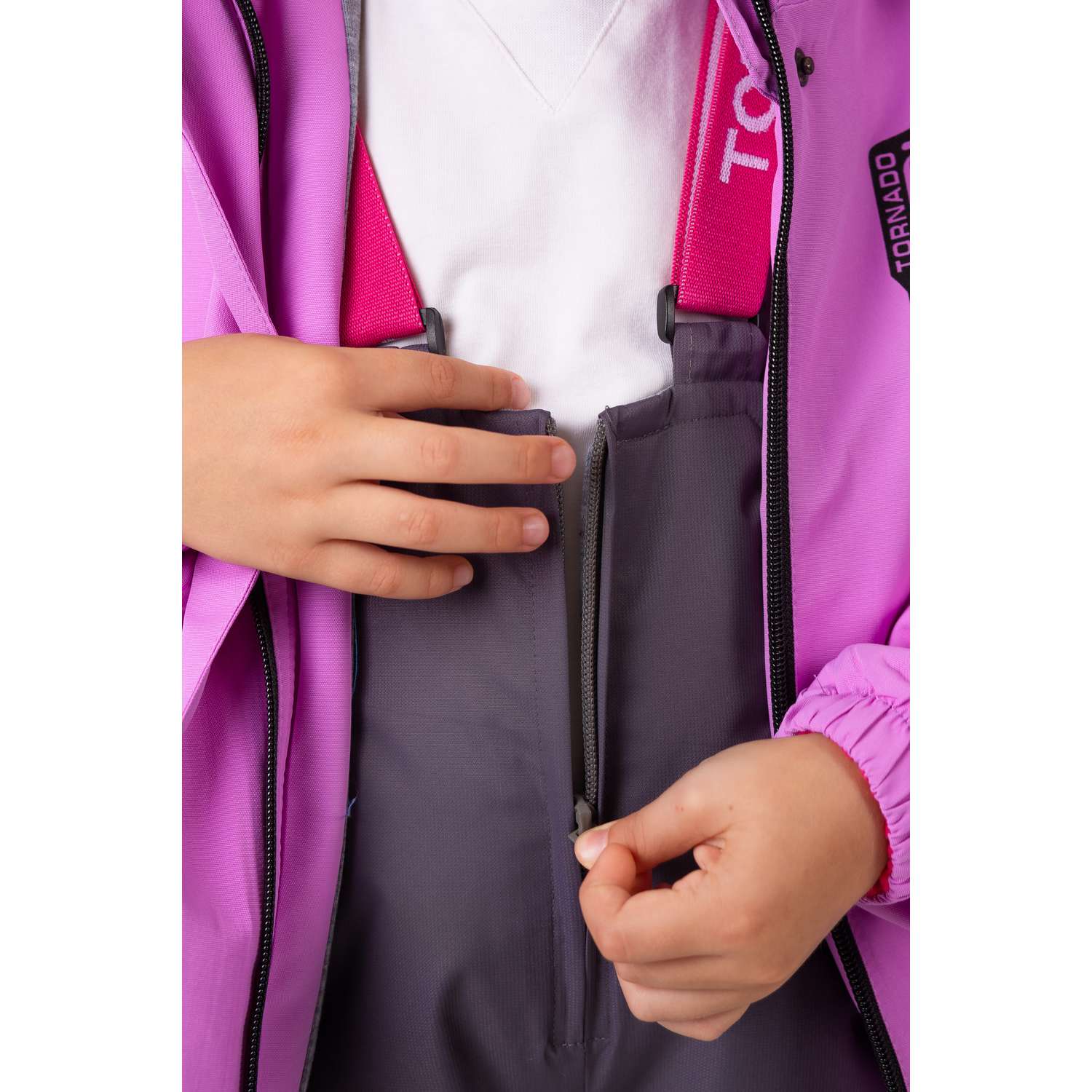 Куртка и полукомбинезон RuStyle Комплект яркий фиолет - фото 5