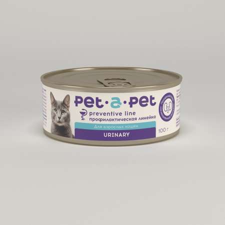 Корм для кошек Pet-a-Pet 100г диетический профилактика МКБ Urinary