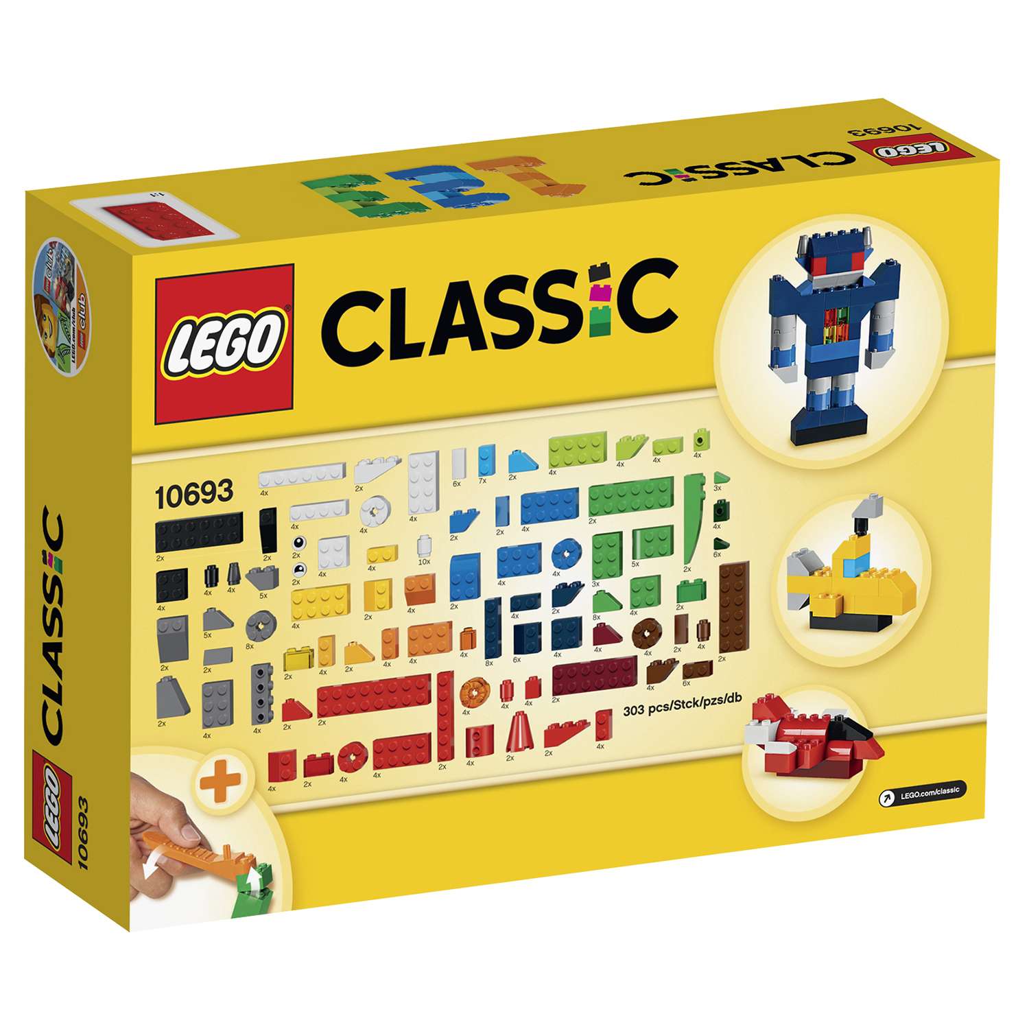 Конструктор LEGO Classic Дополнение к набору для творчества – яркие цвета (10693) - фото 13