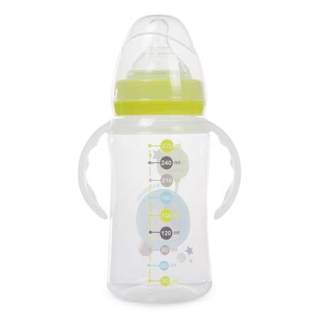 Бутылка BabyGo с широким горлом 270 мл Green