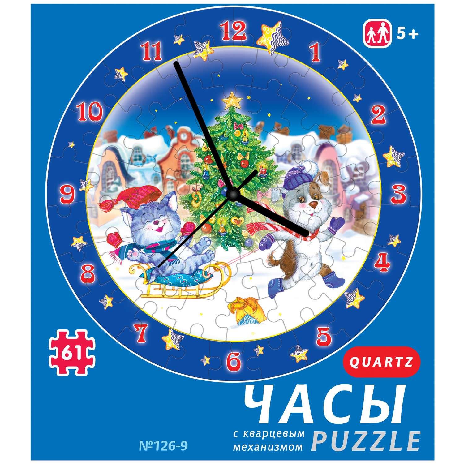 Сборная модель Умная бумага Часы Новогодние забавы 126-09 126-09 - фото 3