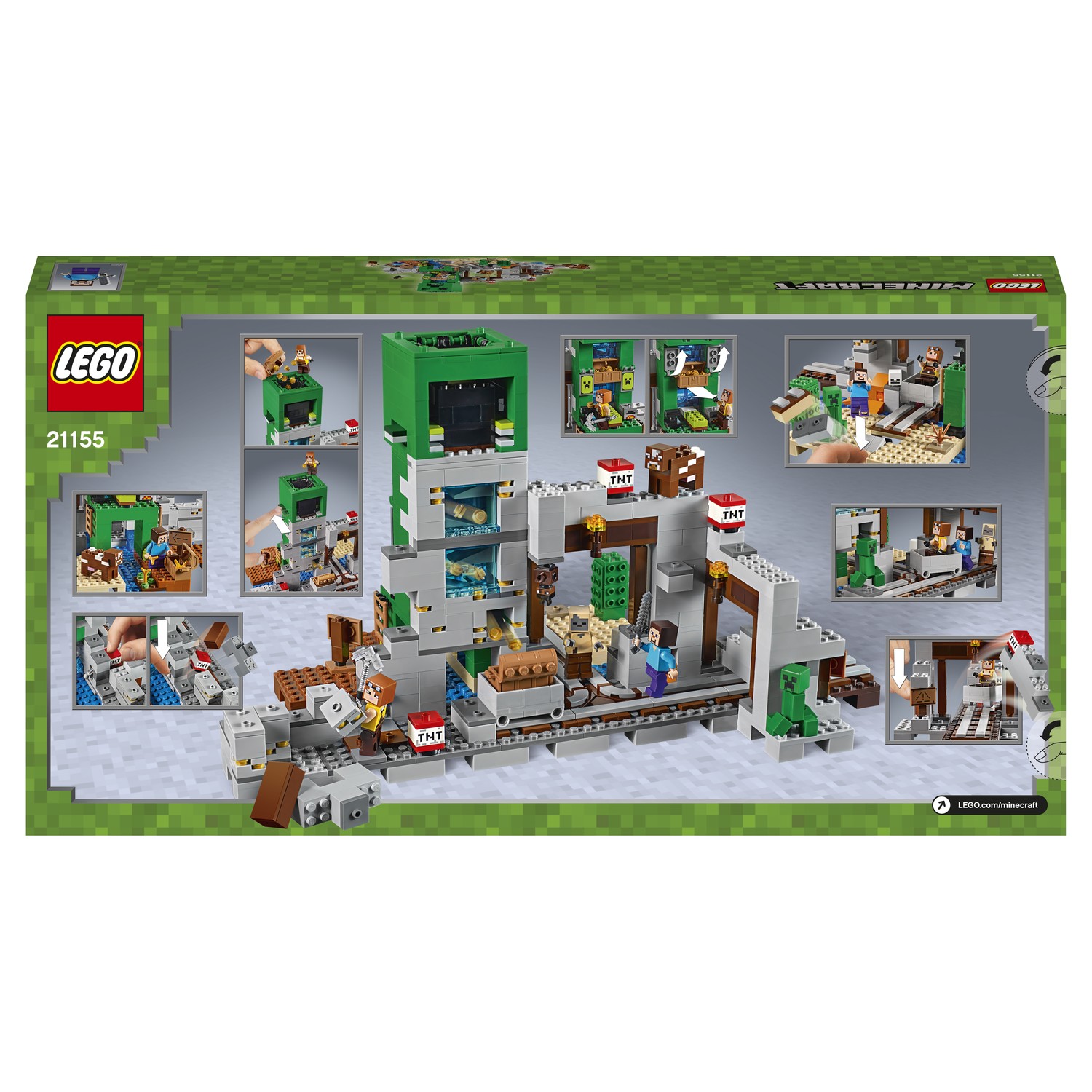 Конструктор LEGO Minecraft Шахта крипера 21155 купить по цене 4999 ₽ в  интернет-магазине Детский мир