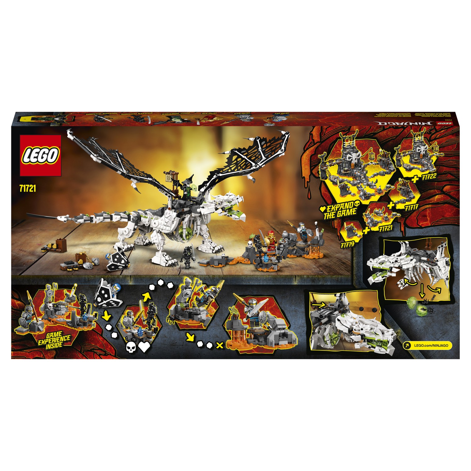 Конструктор LEGO Ninjago Дракон чародея-скелета 71721 - фото 3