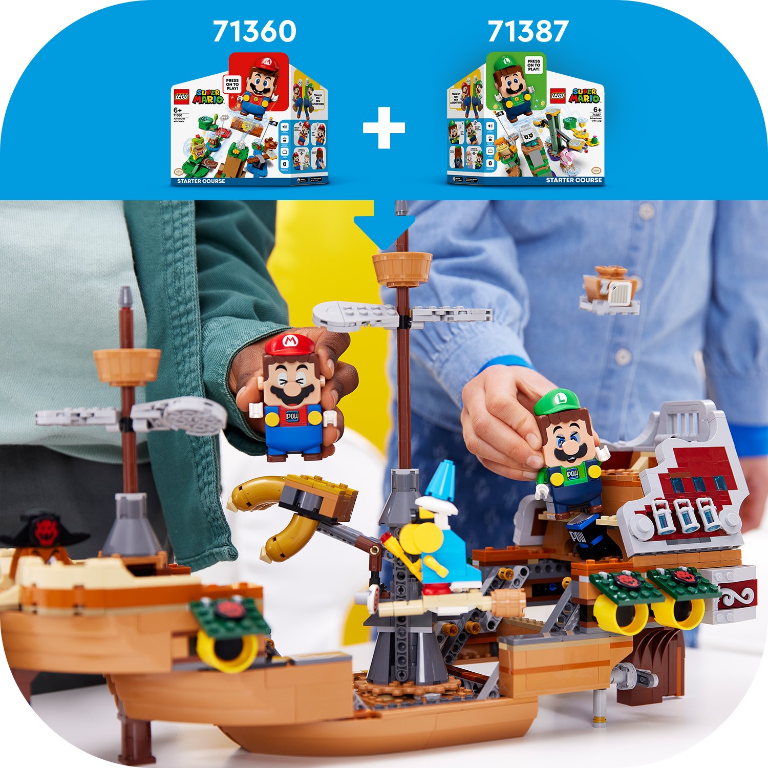 Конструктор LEGO Super Mario Летучий корабль Боузера 71391 купить по цене  5499 ₽ в интернет-магазине Детский мир