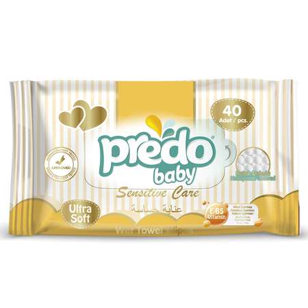 Салфетки влажные Predo Baby в ассортименте 40шт W-140