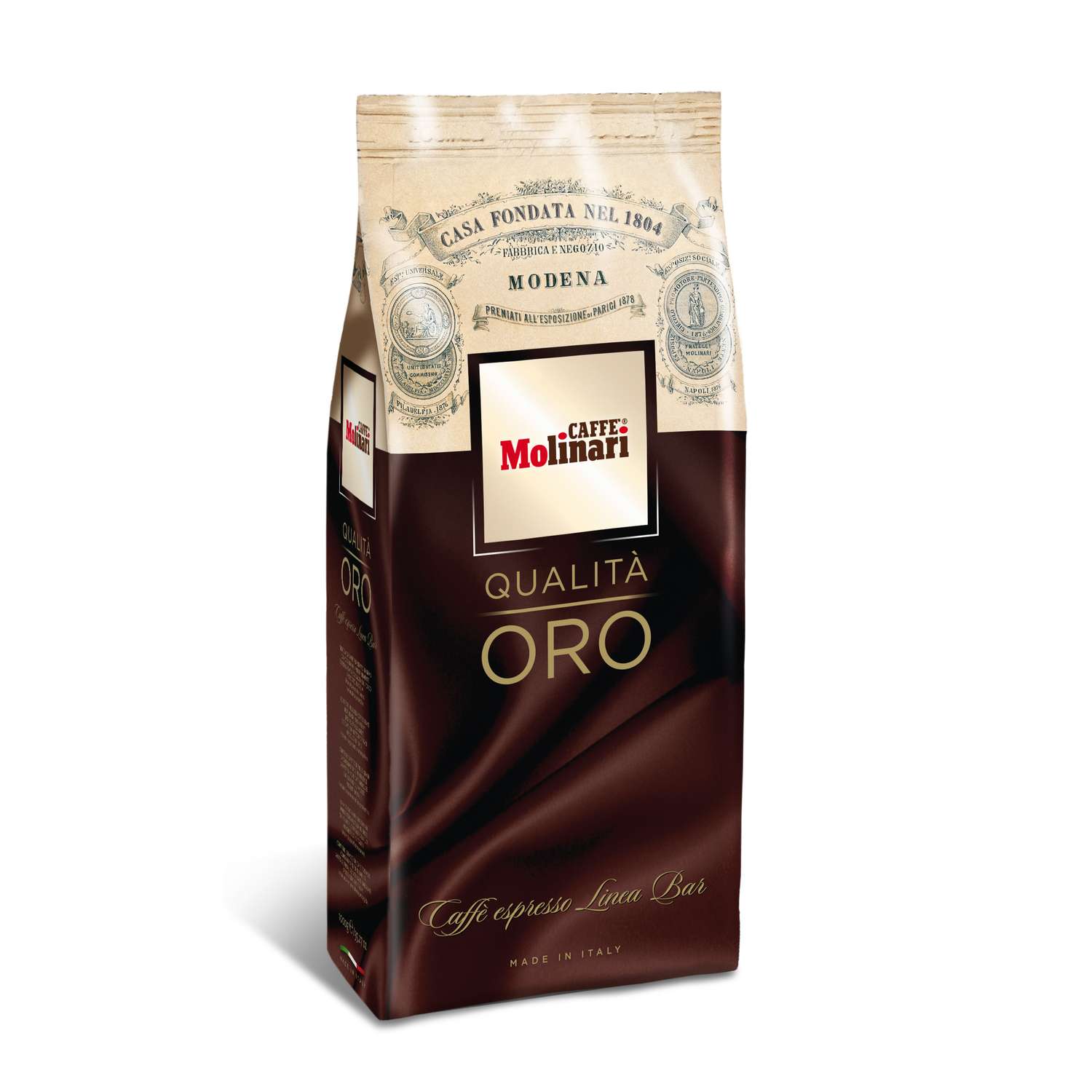 Кофе Caffe Molinari Molinari в зернах ORO упаковка 1 кг - фото 1