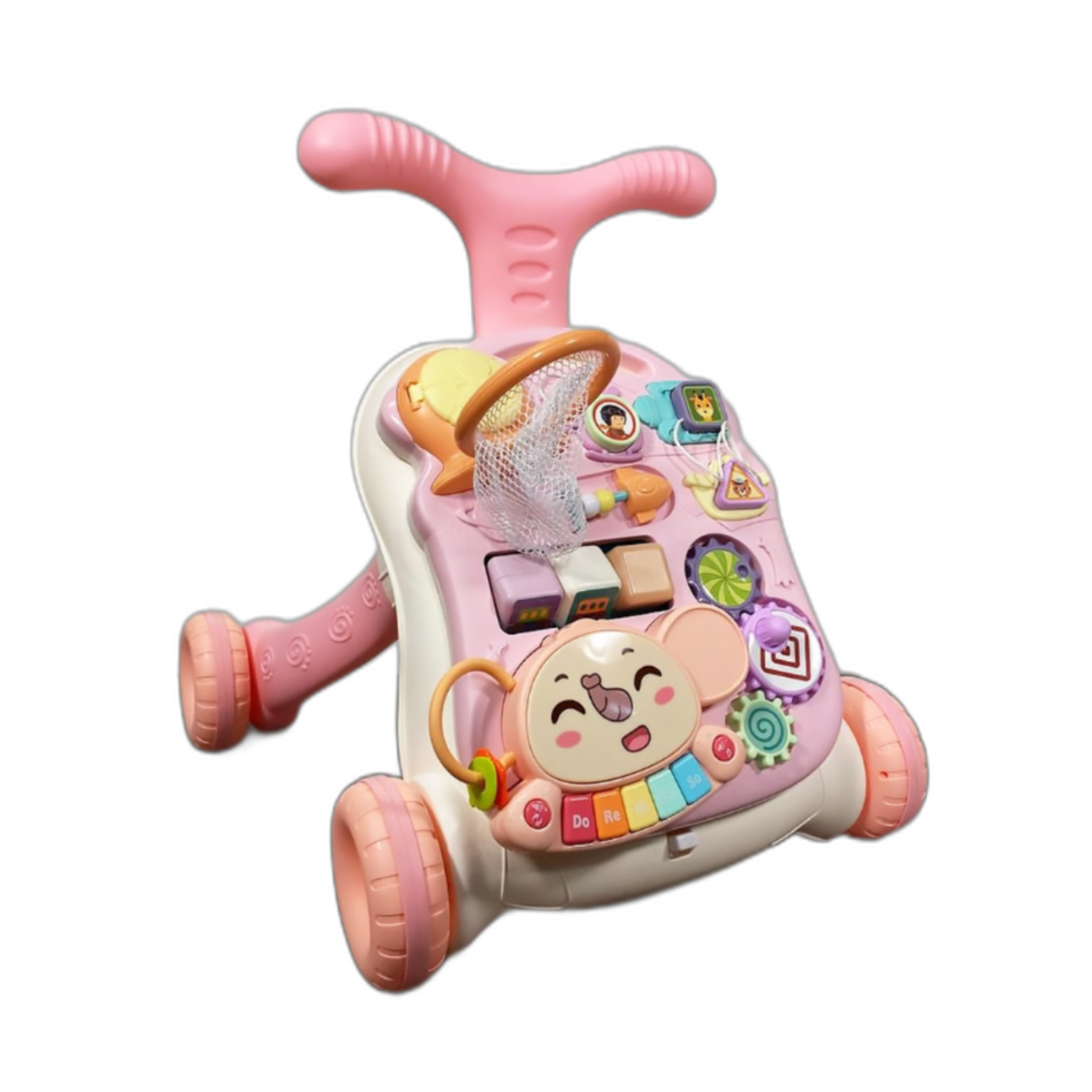 Ходунки PlayKid Каталка 3в1 розовый - фото 5