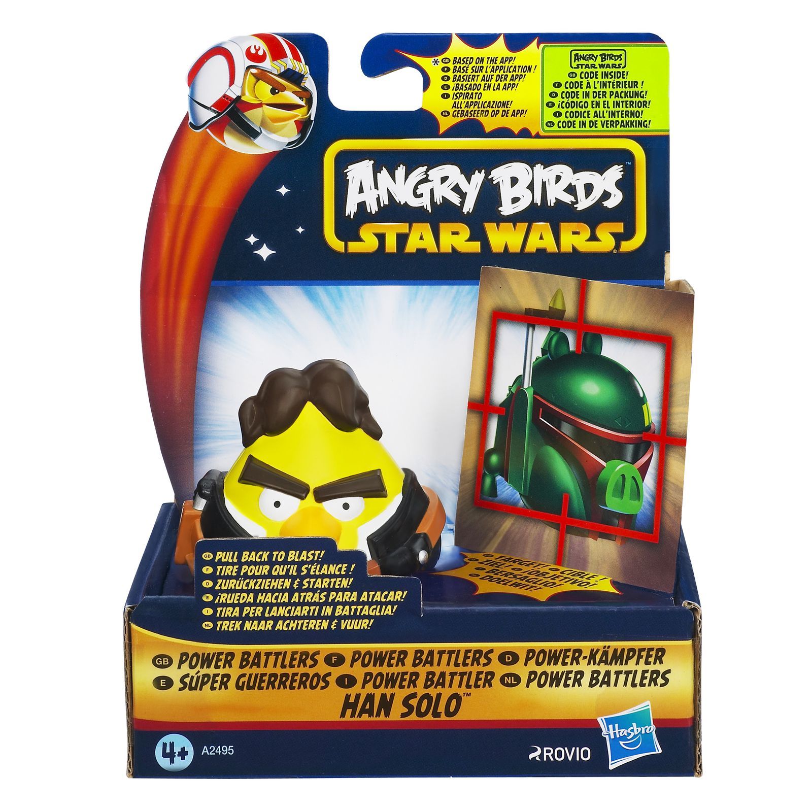 Настольная игра Hasbro Games Angry Birds Star Wars Атака с воздуха Хан Соло  купить по цене 49 ₽ в интернет-магазине Детский мир