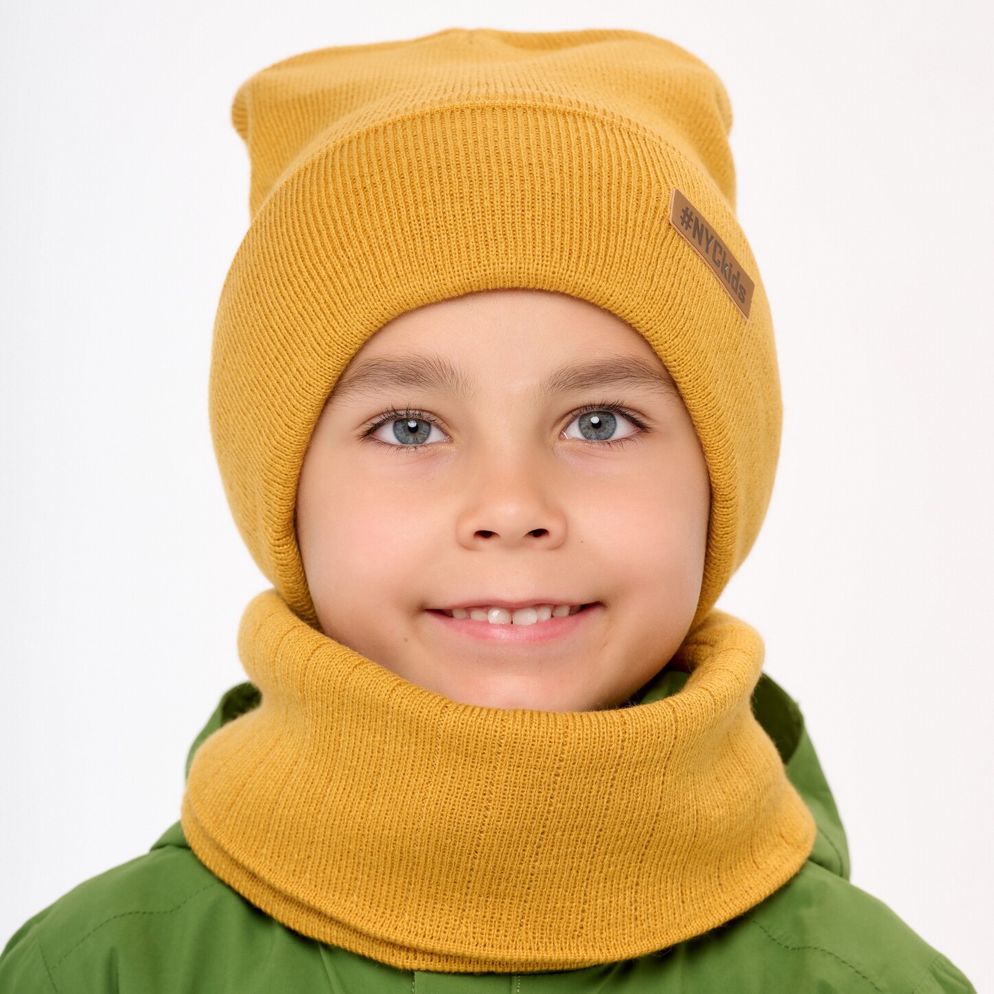 Шапка и снуд NYCkids NYC-H-41-Wlogo-must - фото 4