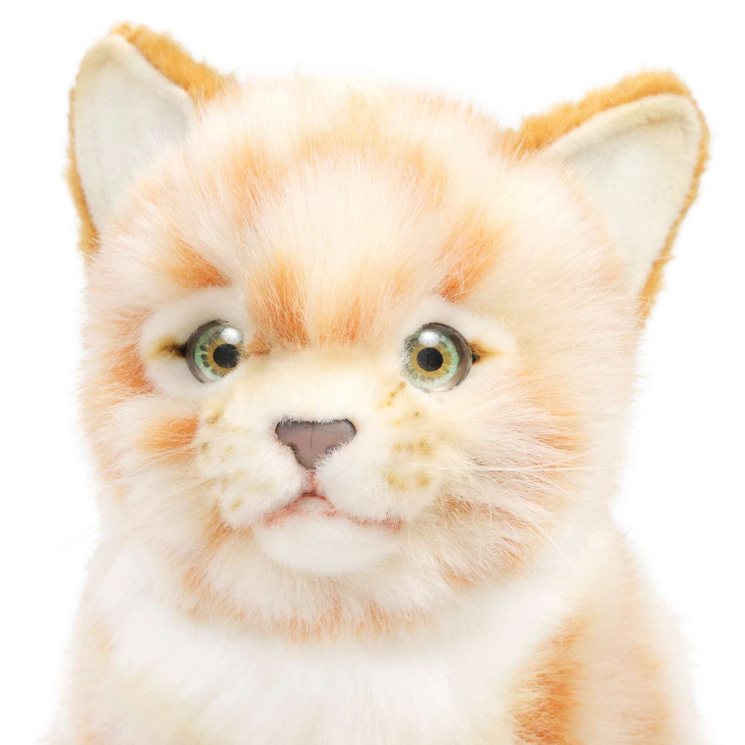 Реалистичная мягкая игрушка Hansa Котёнок стоящий рыжий 30 см - фото 3