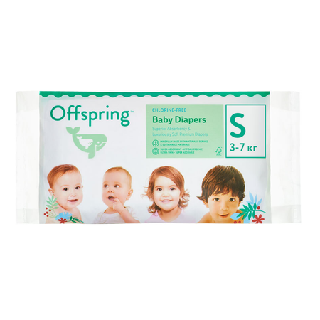 Подгузники Offspring S 3 шт.