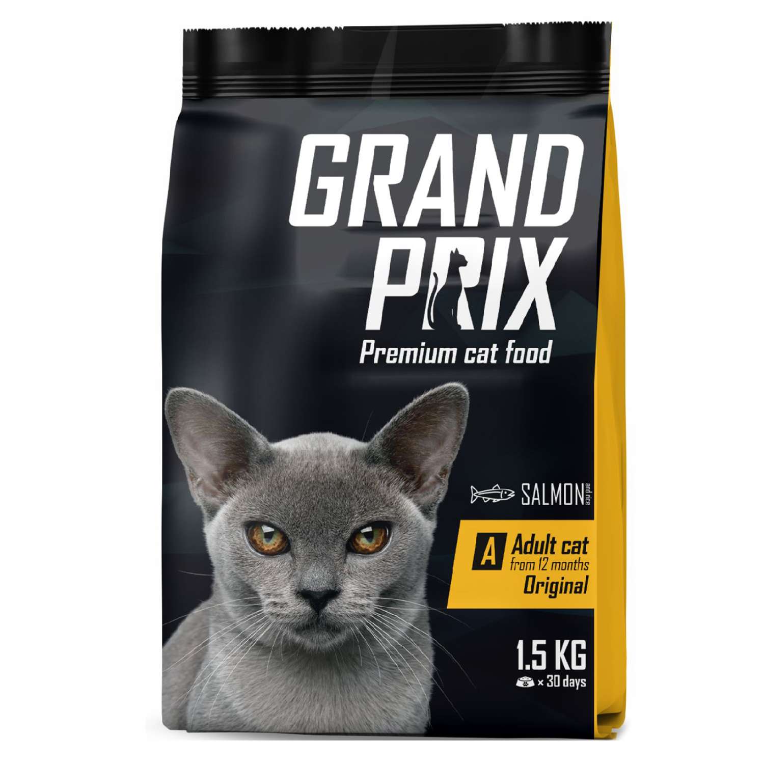Корм для кошек Grand Prix Adult Original лосось 1.5кг - фото 1