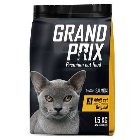 Корм для кошек Grand Prix Adult Original лосось 1.5кг