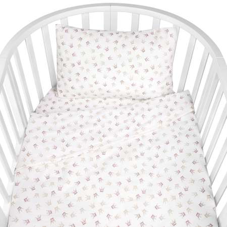 Комплект постельного белья Amarobaby Baby Boom Короны принцессы 3предмета AMARO-3003-KP
