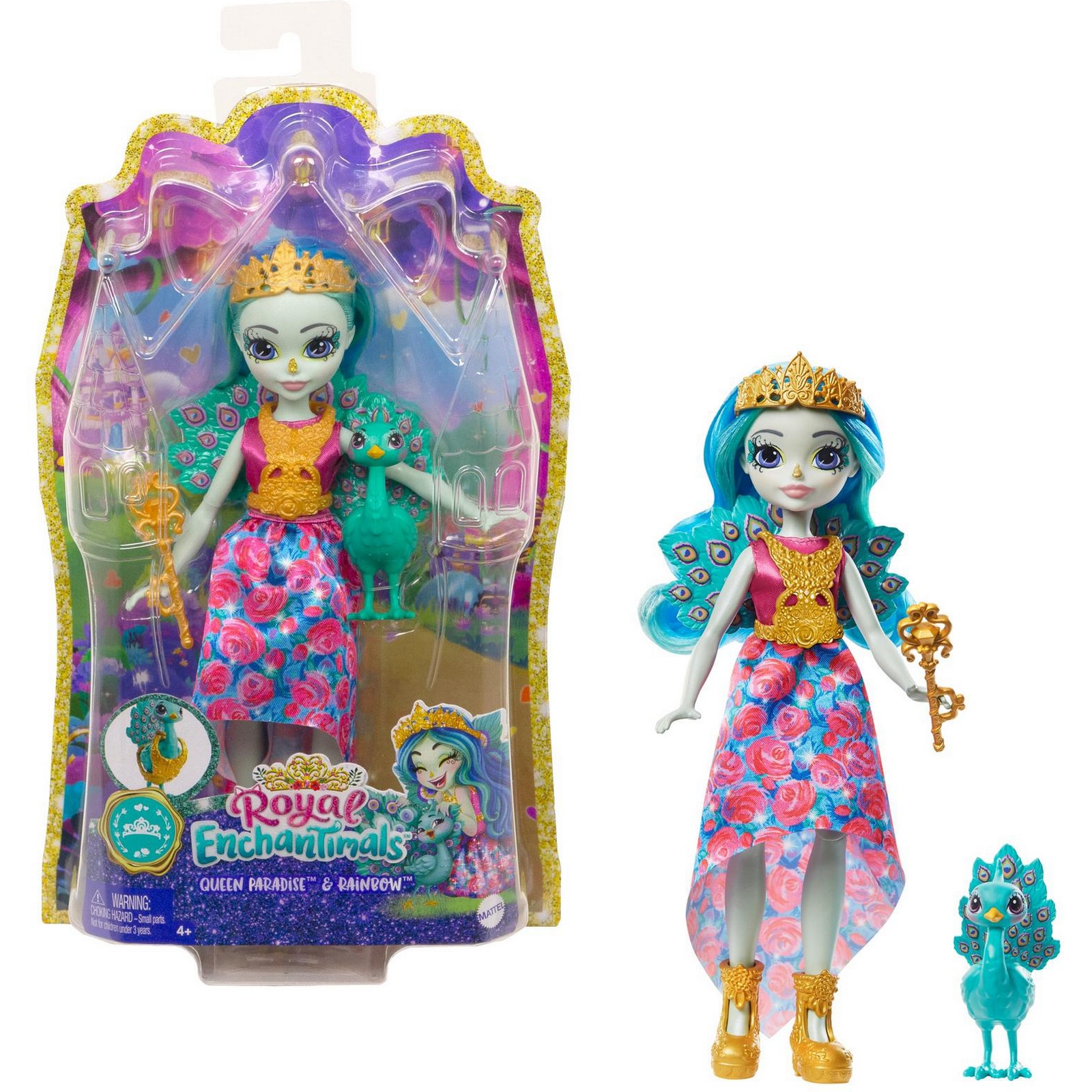 Кукла Enchantimals Королева Парадайз и Рейнбоу GYJ14 GYJ11 - фото 7