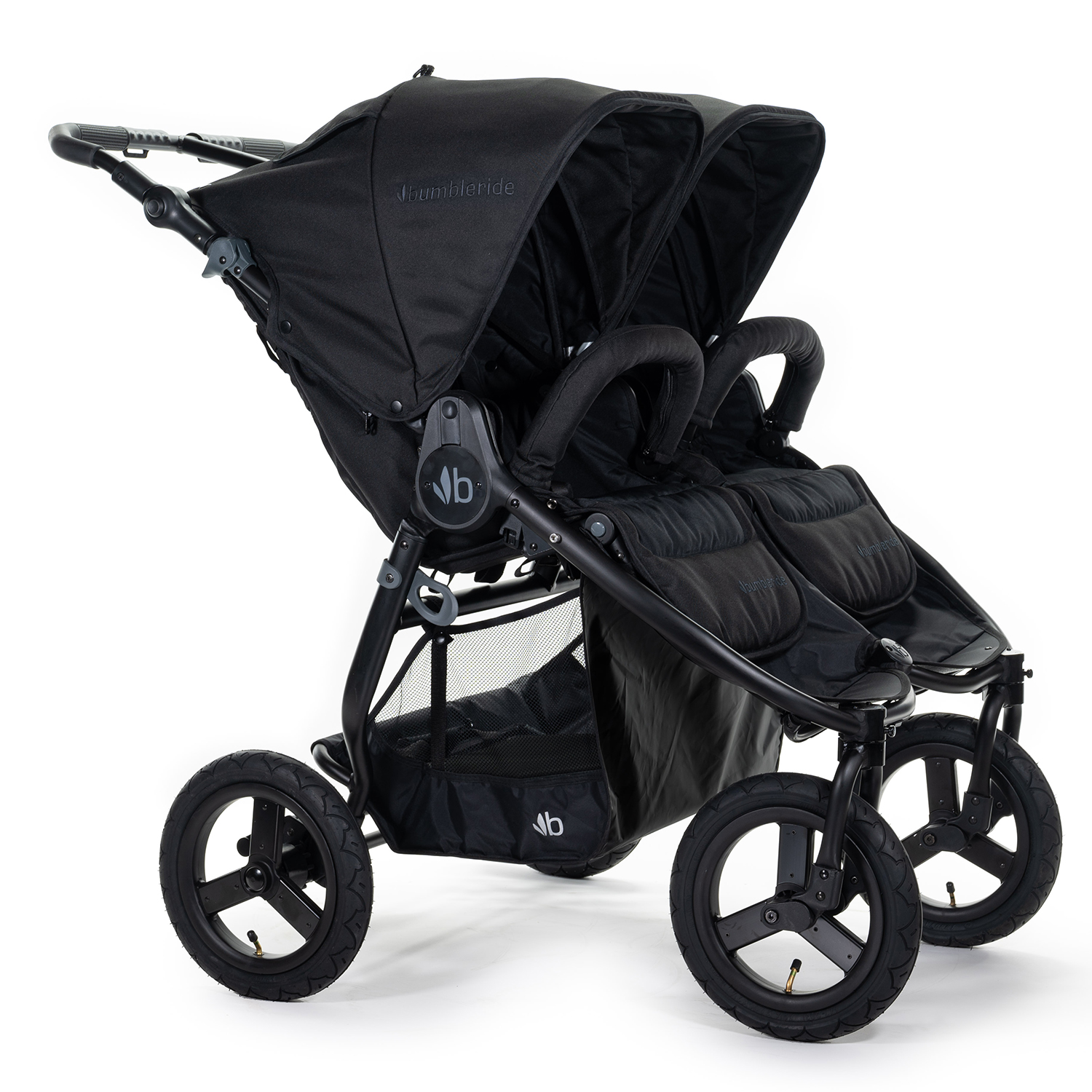 Коляска Bumbleride Indie Twin Matte Black - фото 1