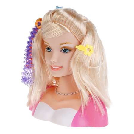 Кукла Карапуз Манекен для создания причесок с аксессуарами для волос и косметикой 257787