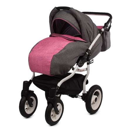 Коляска 2 в 1 Babyton Dizzy Grey-Pink