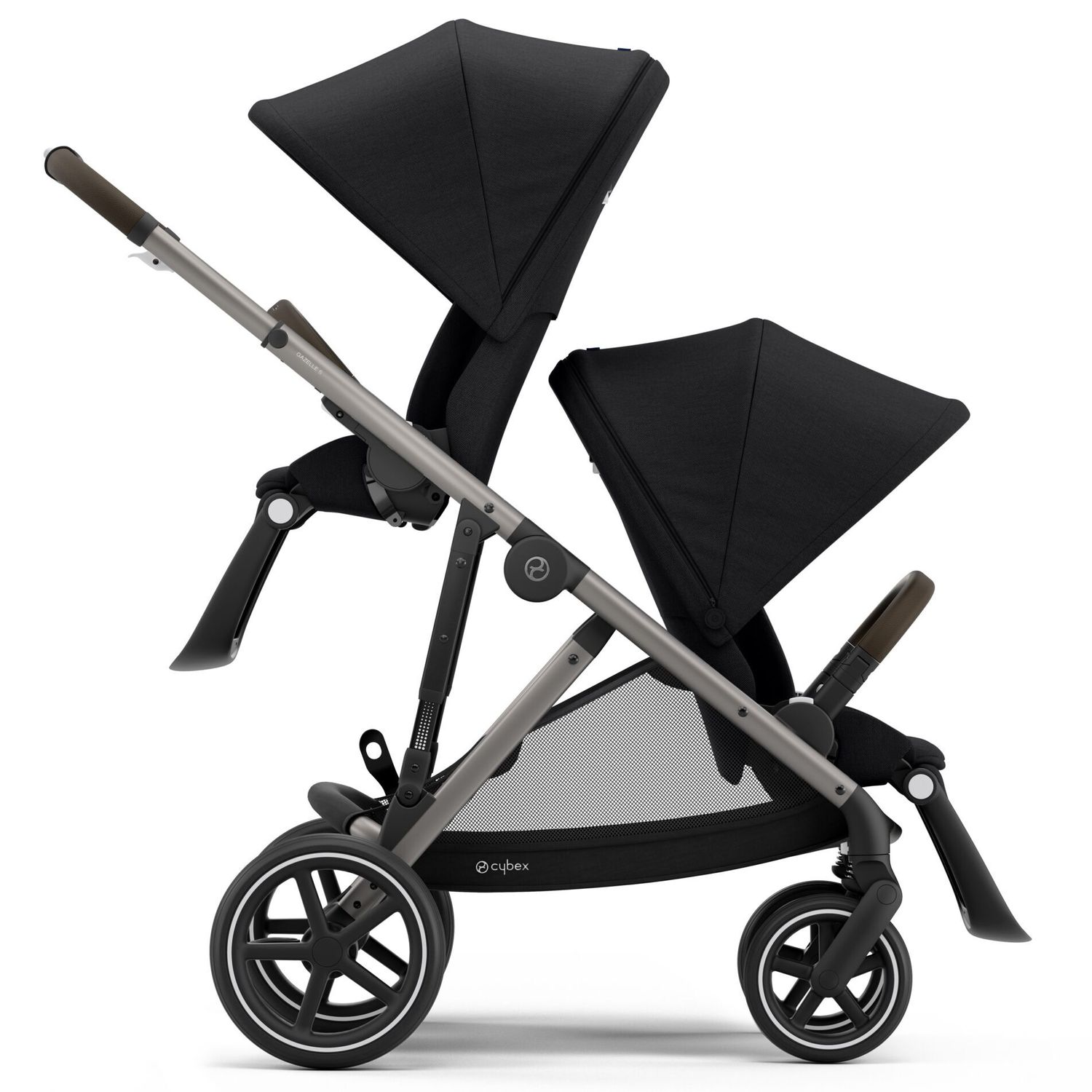 Блок прогулочный для коляски Cybex Gazelle S Cot TPE с дождевиком Deep Black - фото 7