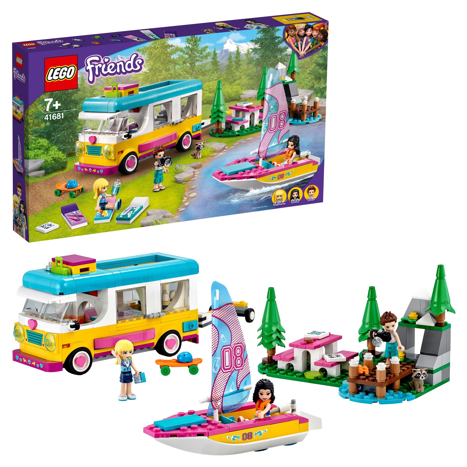 Конструктор LEGO Friends Лесной дом на колесах и парусная лодка 41681 - фото 1